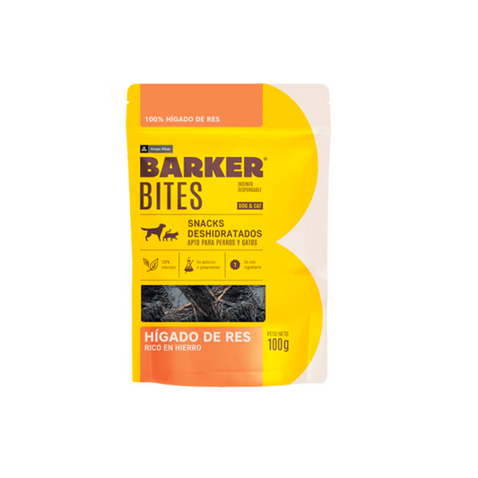 Barker Bites de Hígado de Res 100g