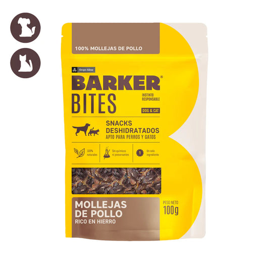 Barker Bites de Mollejas de Pollo 100g